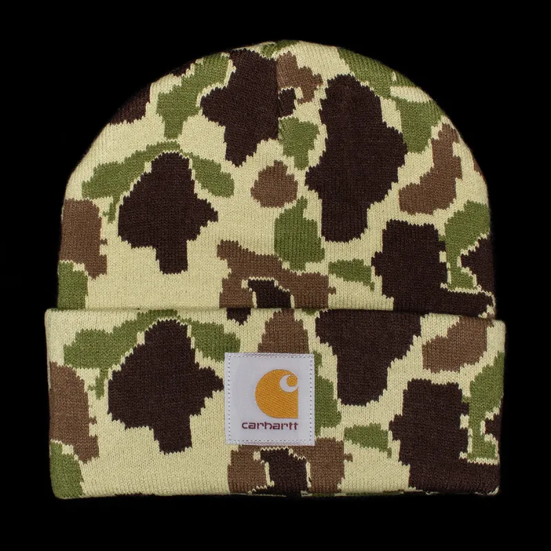 Camo Duck Beanie sold by Premier