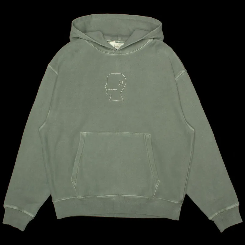 3D Embroidered Logohead Garment Dyed Hoodie sold by Premier