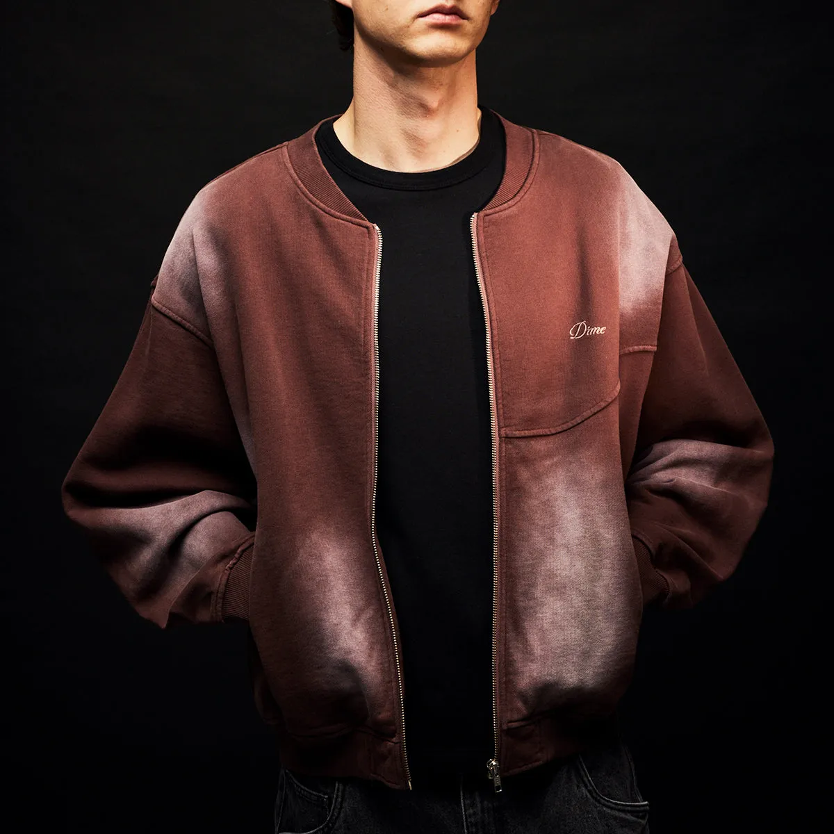 Faded Fleece Bomber sold by Premier product image thumbnail 4