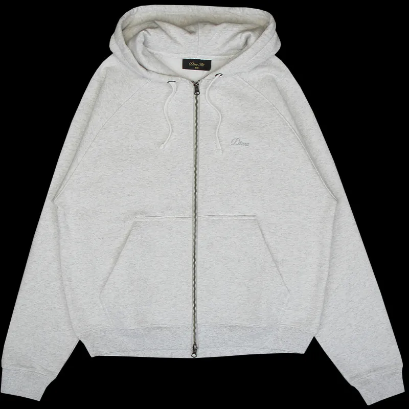 Cursive Small Logo Zip Hoodie sold by Premier