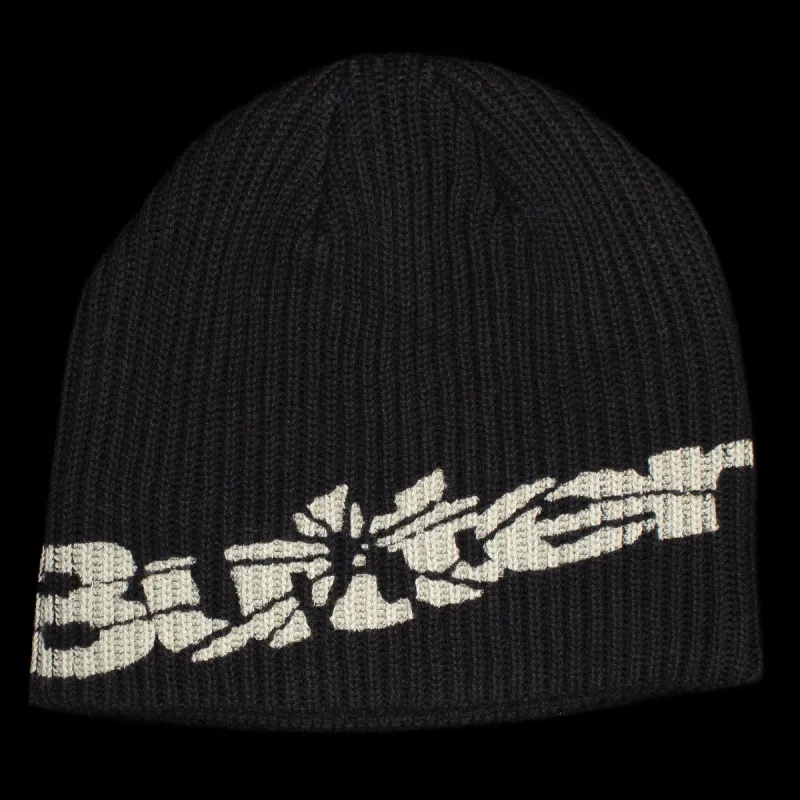 Smashed Logo Knit Skully Beanie made by Butter