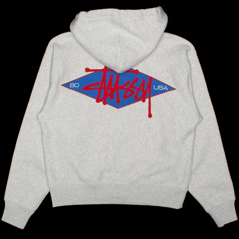 Basic Diamond Zip Hoodie made by Stussy