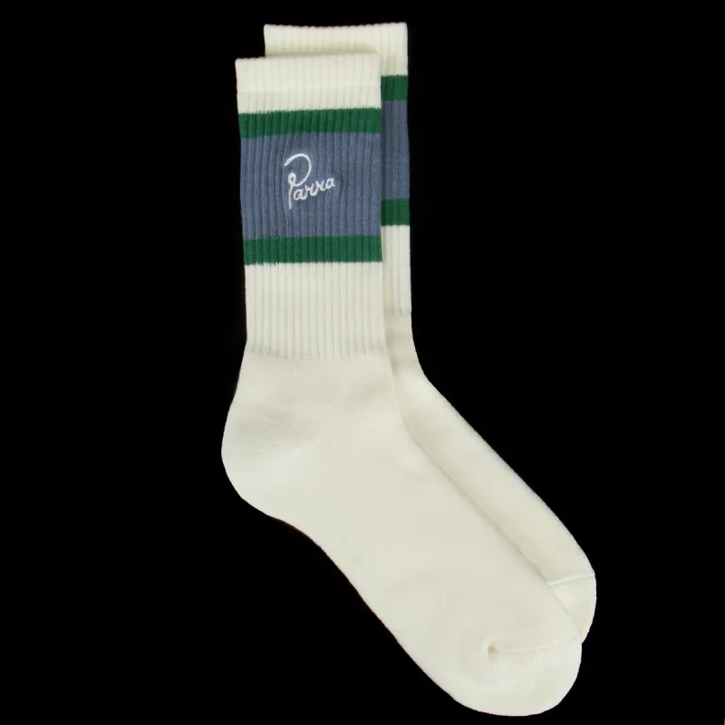 Signature Striped Crew Sock made by by Parra