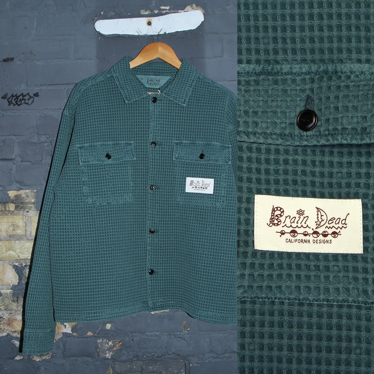 Waffle Button Front Shirt sold by Premier product image thumbnail 3