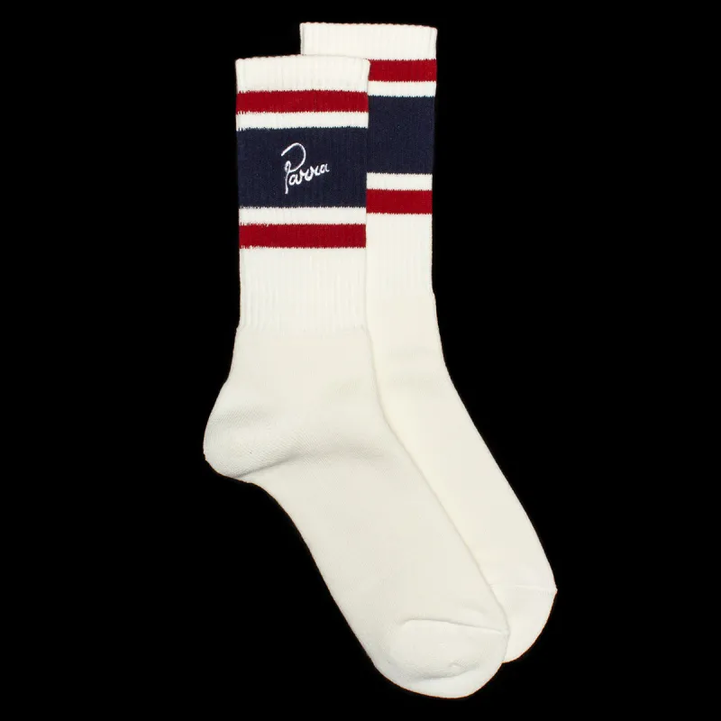 Signature Striped Crew Sock made by by Parra