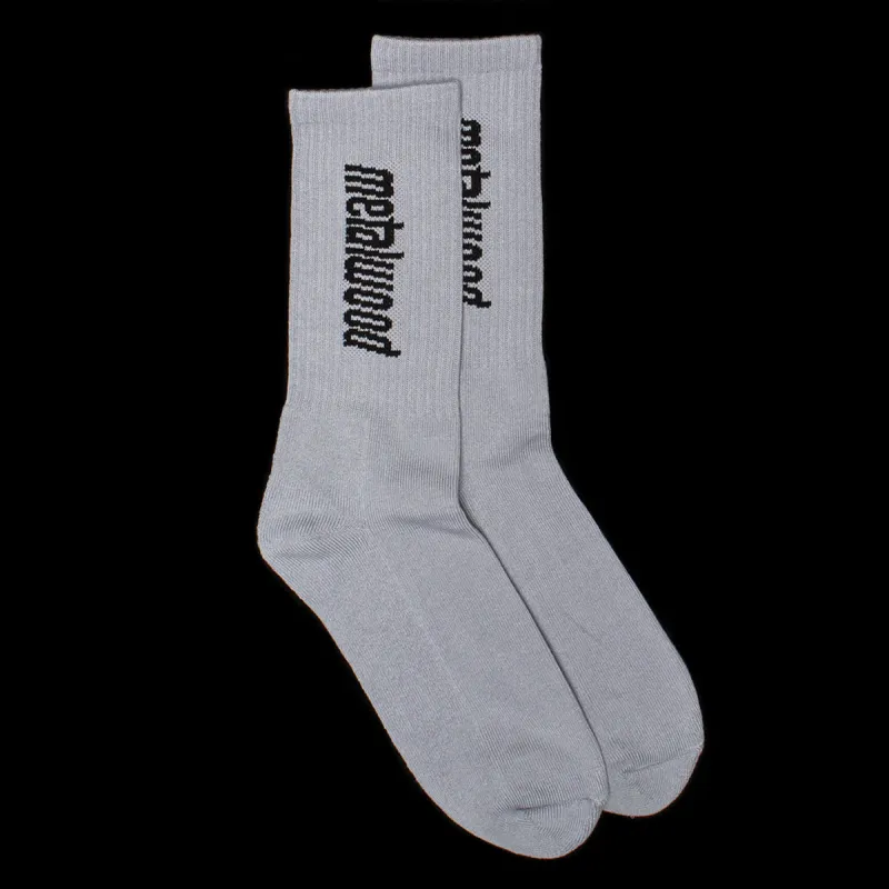Metal Logo Crew Sock made by Metalwood Studios