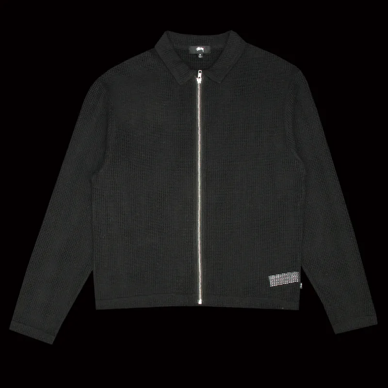 Cotton Mesh Zip L/S Shirt sold by Premier