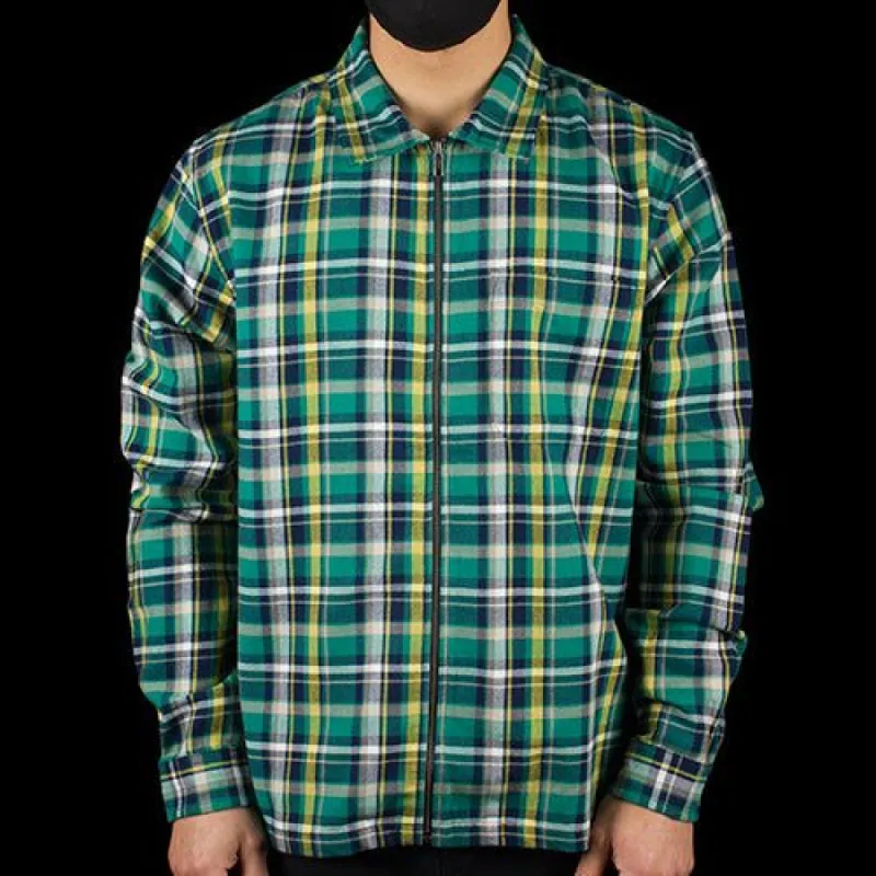 Classic Zip Up Plaid L/S Shirt sold by Premier