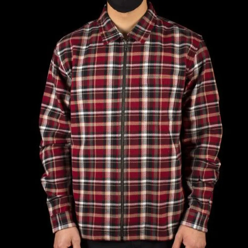 Classic Zip Up Plaid L/S Shirt sold by Premier
