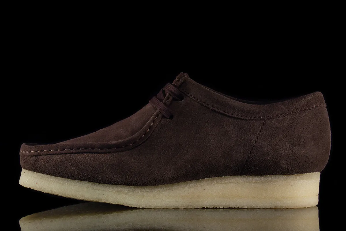 Wallabee Dark Brown Suede sold by Premier