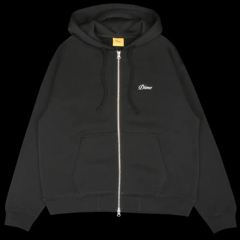 Cursive Small Logo Zip Hoodie sold by Premier