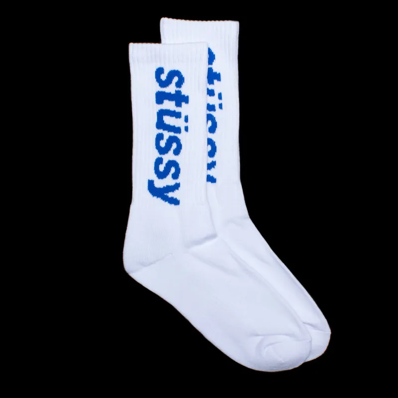 Helvetica Jacquard Crew Sock sold by Premier