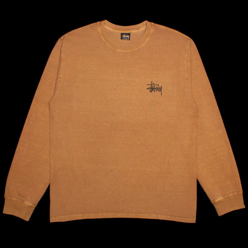 Basic Stussy Pigment Dyed L/S T-Shirt sold by Premier