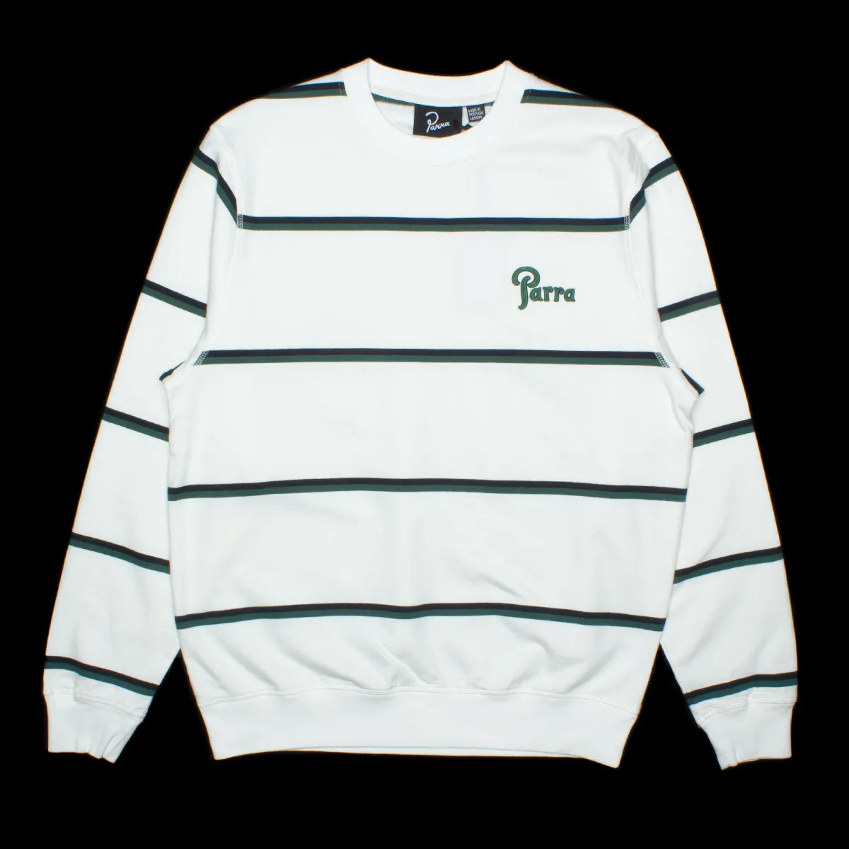 Fancy Logo Striped Crewneck sold by Premier
