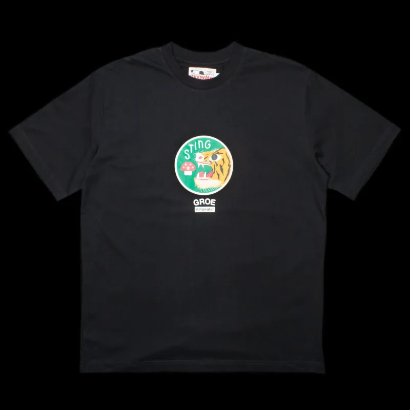 Tシャツ・カットソー Malbon Golf Tiger Collection Tiger Bucket Point T-Shirt BLAC Malbon Golf Tiger Buckets T-Shirt Black | TRENDYGOLF UK