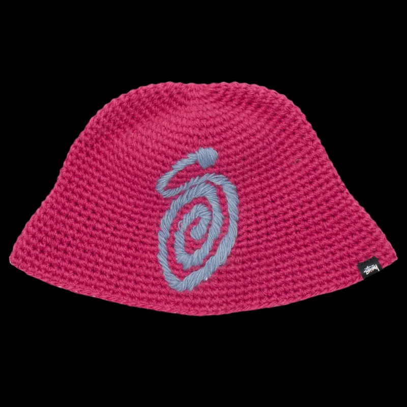 Swirly S Knit Bucket Hat sold by Premier