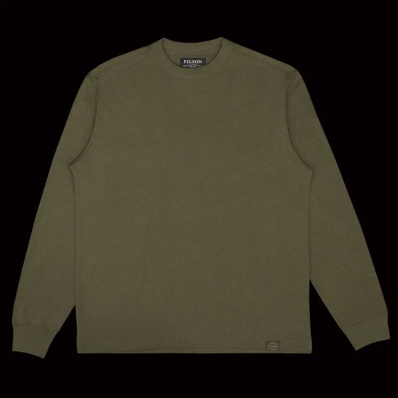 Waffle Knit Thermal Crewneck sold by Premier