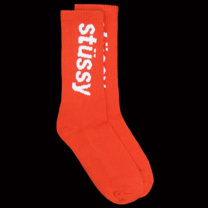 Helvetica Jacquard Crew Socks sold by Premier