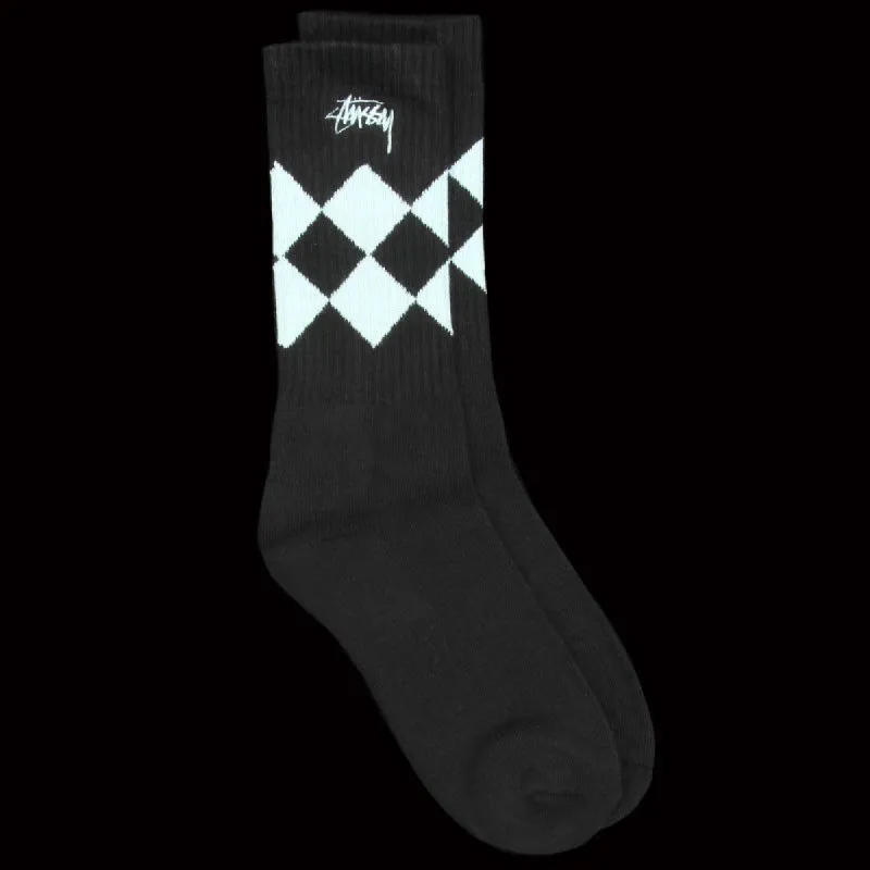 Argyle Jacquard Crew Socks sold by Premier
