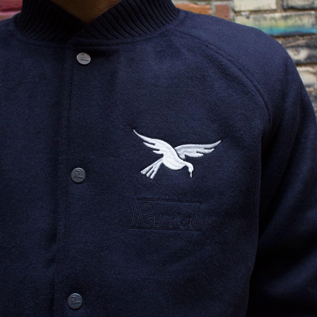 Sad Pencil Wool Varsity Jacket sold by Premier product image thumbnail 4