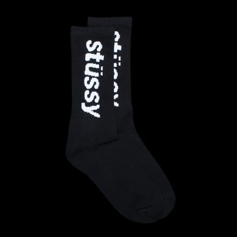 Helvetica Jacquard Crew Sock sold by Premier