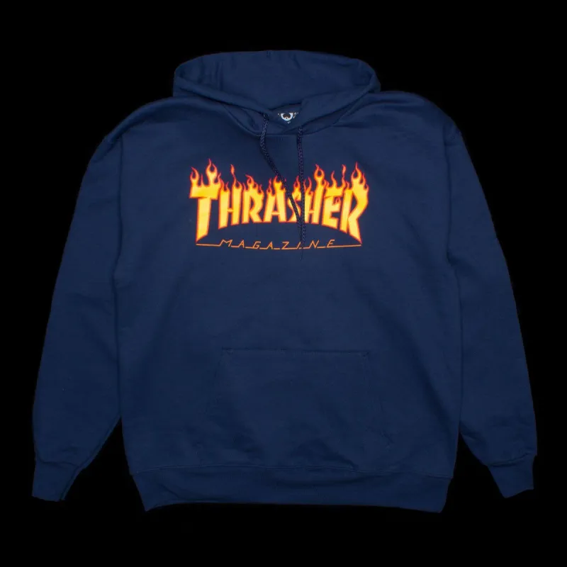 Palace Flame Hoodie 'Black' P22CS180 | Parallel