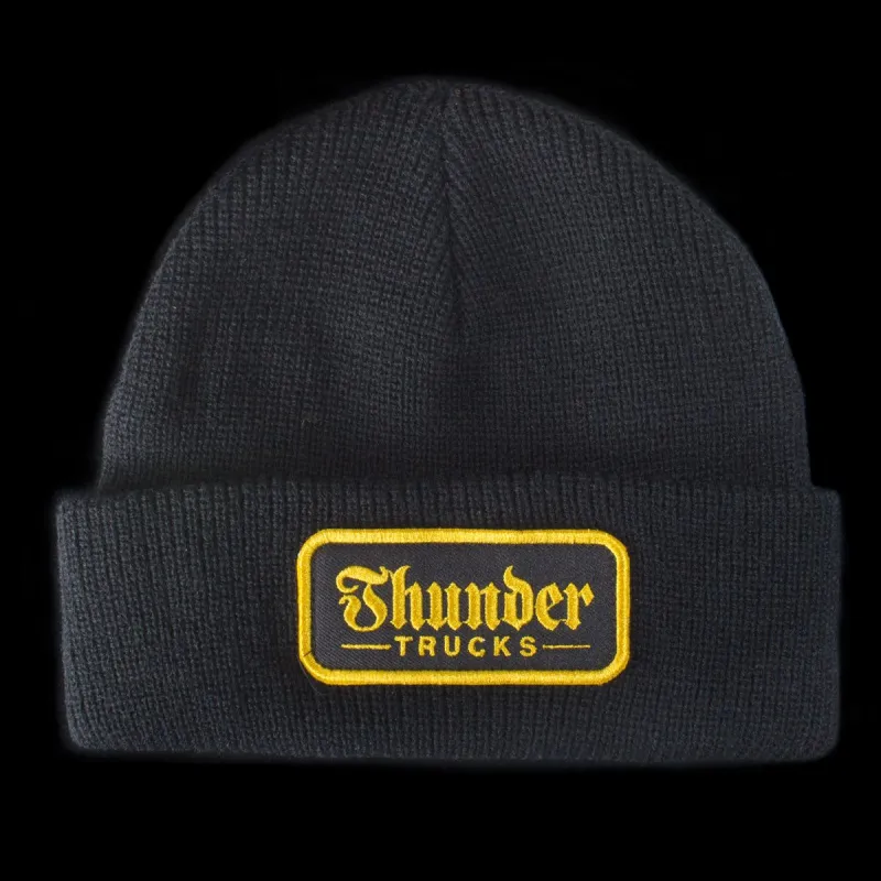 Script Patch Cuff Beanie sold by Premier