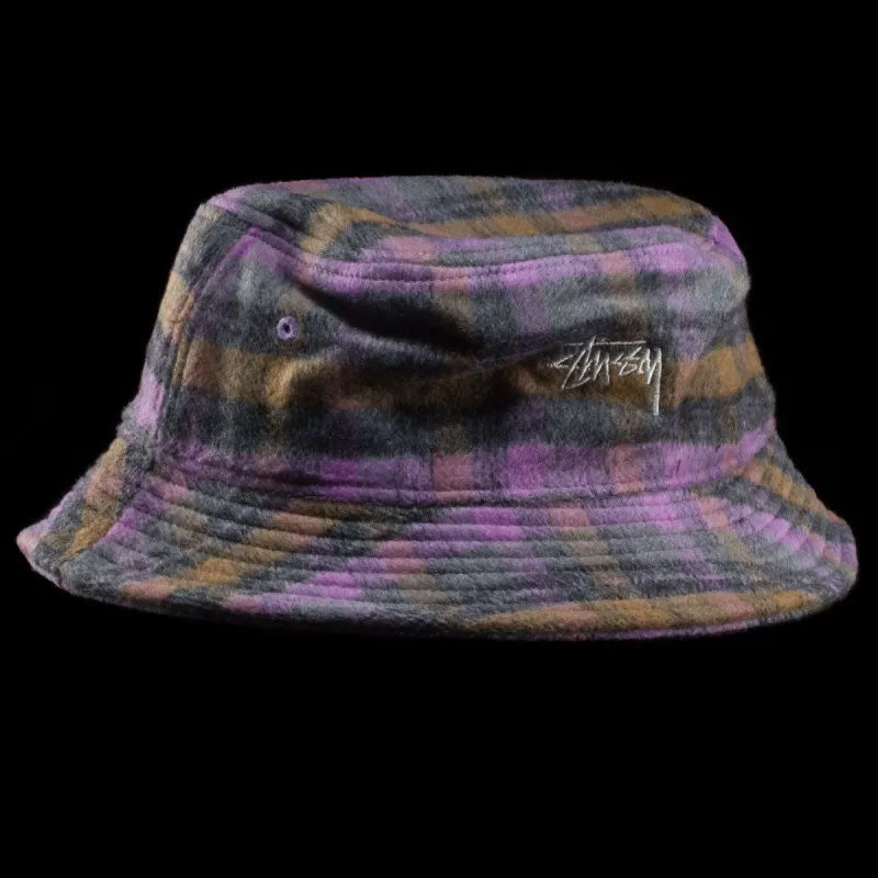 Brushed Plaid Bucket Hat sold by Premier