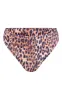 Brown Leopard Print Shirred High Waist Bikini Bottoms sold by Pretty Little Thing