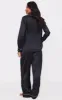 PRETTYLITTLETHING Black Contrast Piping Satin Long PJ Set sold by Pretty Little Thing