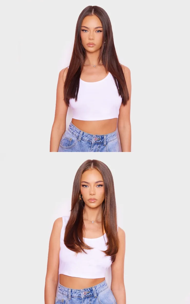 Lullabellz Thick 18` 1 Piece Straight Clip In Hair Extensions Golden Brown sold by Pretty Little Thing product image thumbnail 3