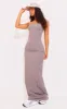 Petite Charcoal Contour Sculpt Strappy Maxi Dress sold by Pretty Little Thing