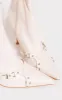 Cream Wide Fit Faux Leather Point Toe Buckle Detail Tab Ankle Heeled Boots sold by Pretty Little Thing