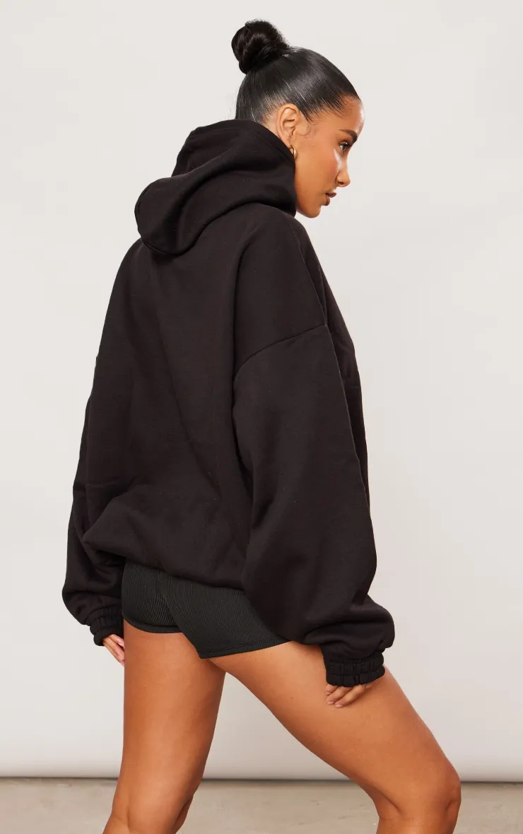 Black Badge Detail Oversized Hoodie sold by Pretty Little Thing product image thumbnail 2