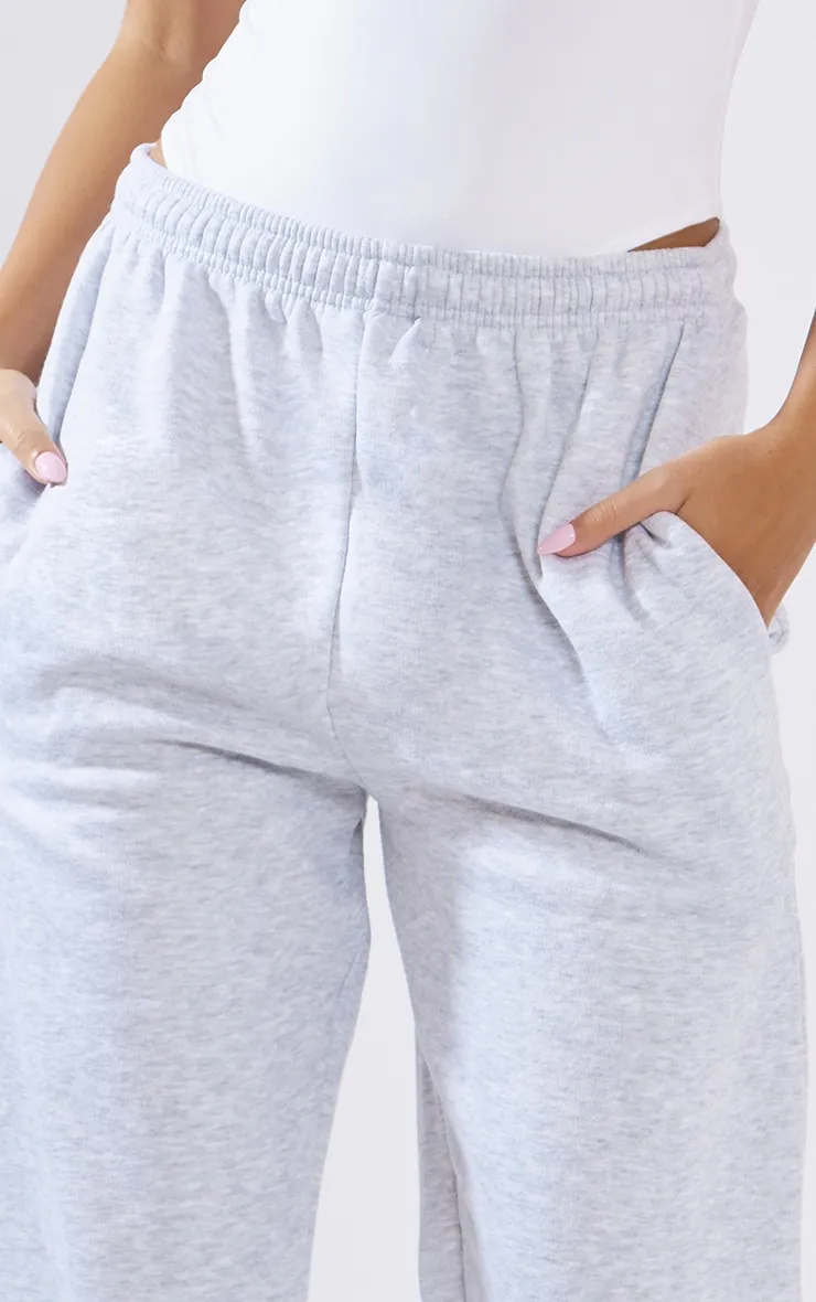 Ash Grey Cuffed Sweat High Waist Joggers sold by Pretty Little Thing product image thumbnail 4