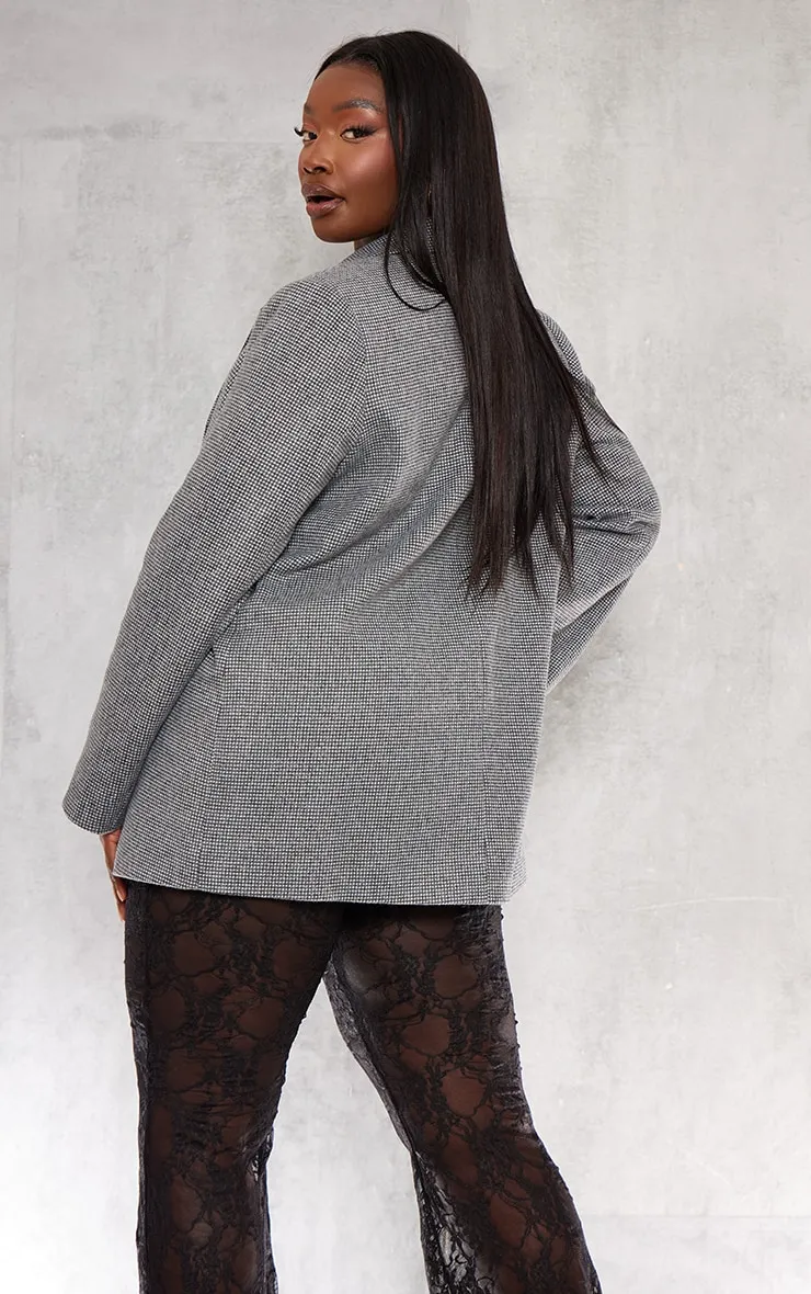 Plus Grey Tailored Oversized Blazer sold by Pretty Little Thing product image thumbnail 2