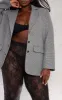 Plus Grey Tailored Oversized Blazer sold by Pretty Little Thing