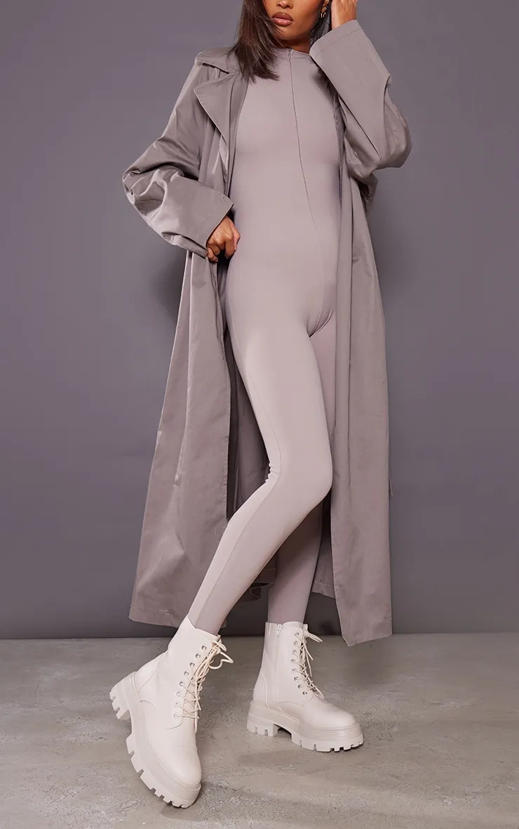 Cream Lace Up Chunky Sole Hiker Boots sold by Pretty Little Thing product image thumbnail 3