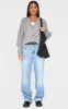 Charcoal Grey Marl Cable Knit Button Up Oversized Cardigan sold by Pretty Little Thing