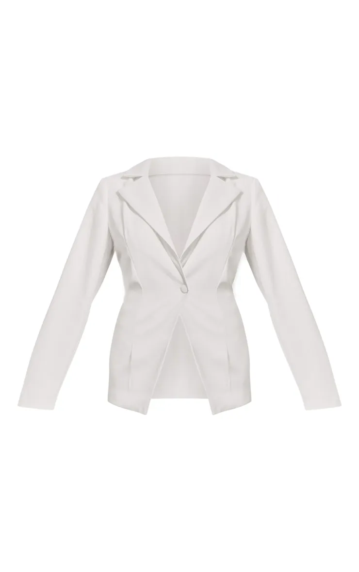 White Tailored Fitted Blazer sold by Pretty Little Thing product image thumbnail 5