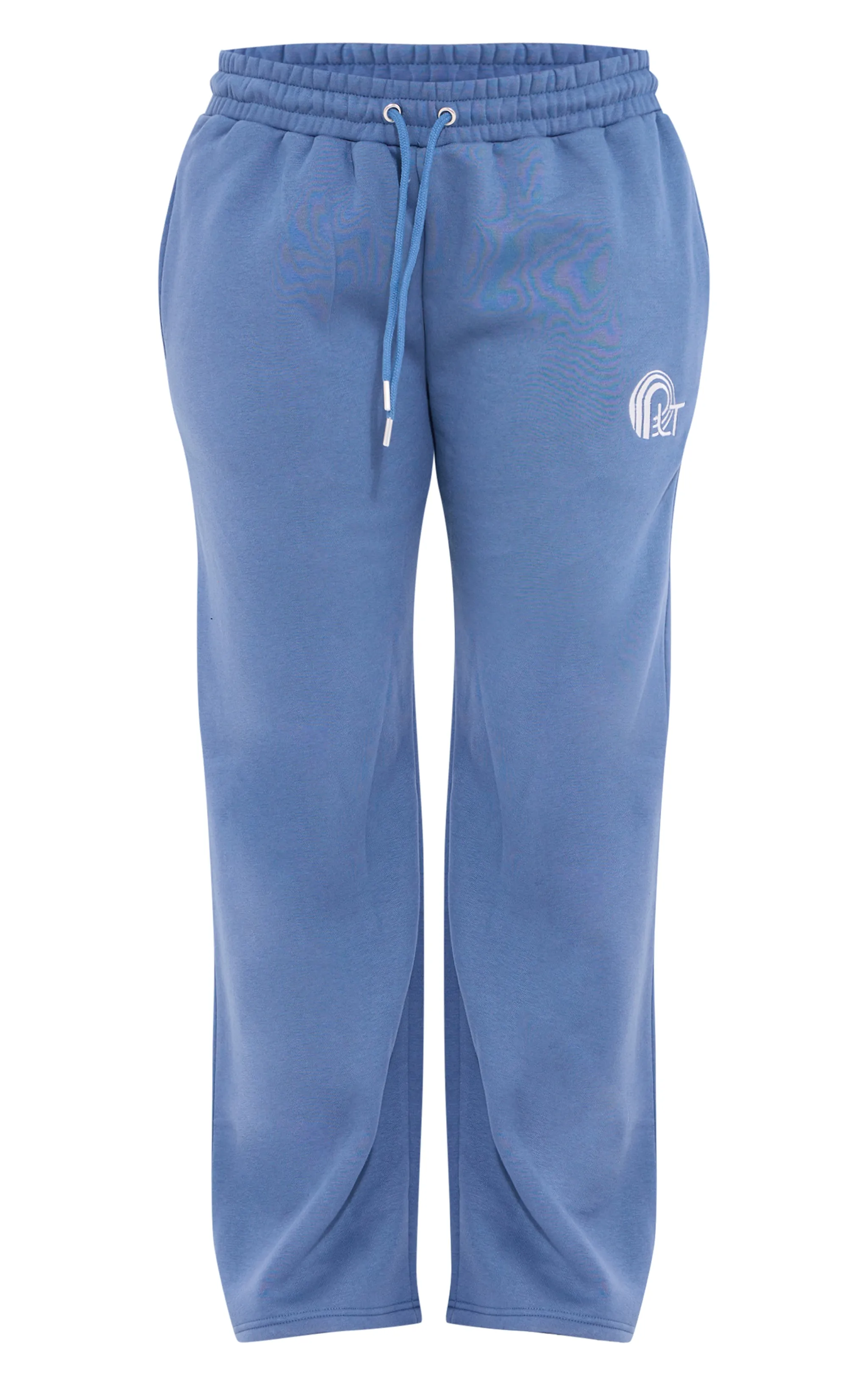PRETTYLITTLETHING Blue Embroidered Graphic Wide Leg Joggers sold by Pretty Little Thing product image thumbnail 5