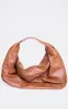 Tan Distressed Pu Super Slouchy Tote Bag sold by Pretty Little Thing