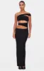 Black Double Slinky Extreme Cut Out Maxi Dress sold by Pretty Little Thing