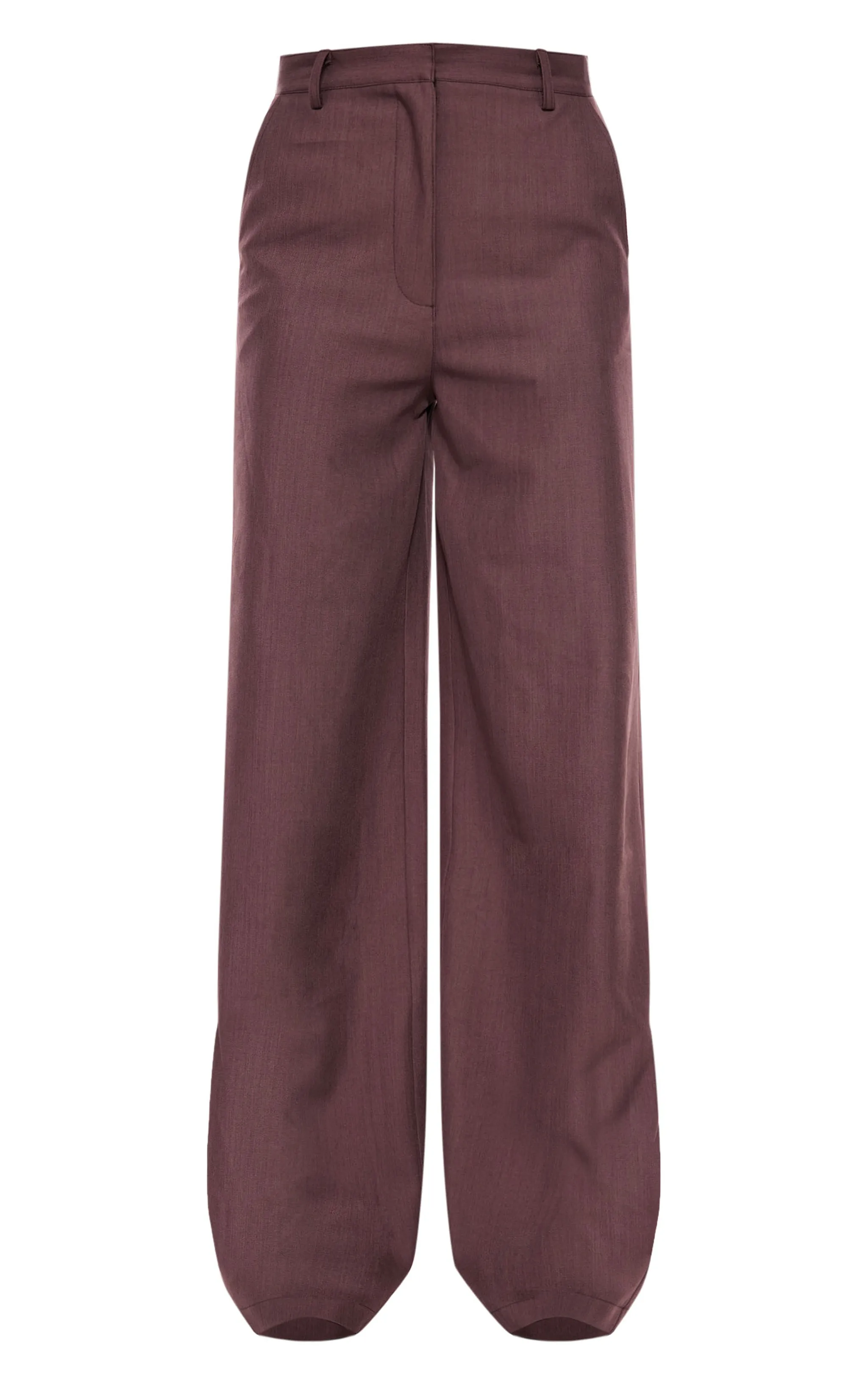 Chocolate Woven Straight Leg Trousers sold by Pretty Little Thing product image thumbnail 5