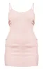 Nude Binding Detail Strappy Mini Dress sold by Pretty Little Thing