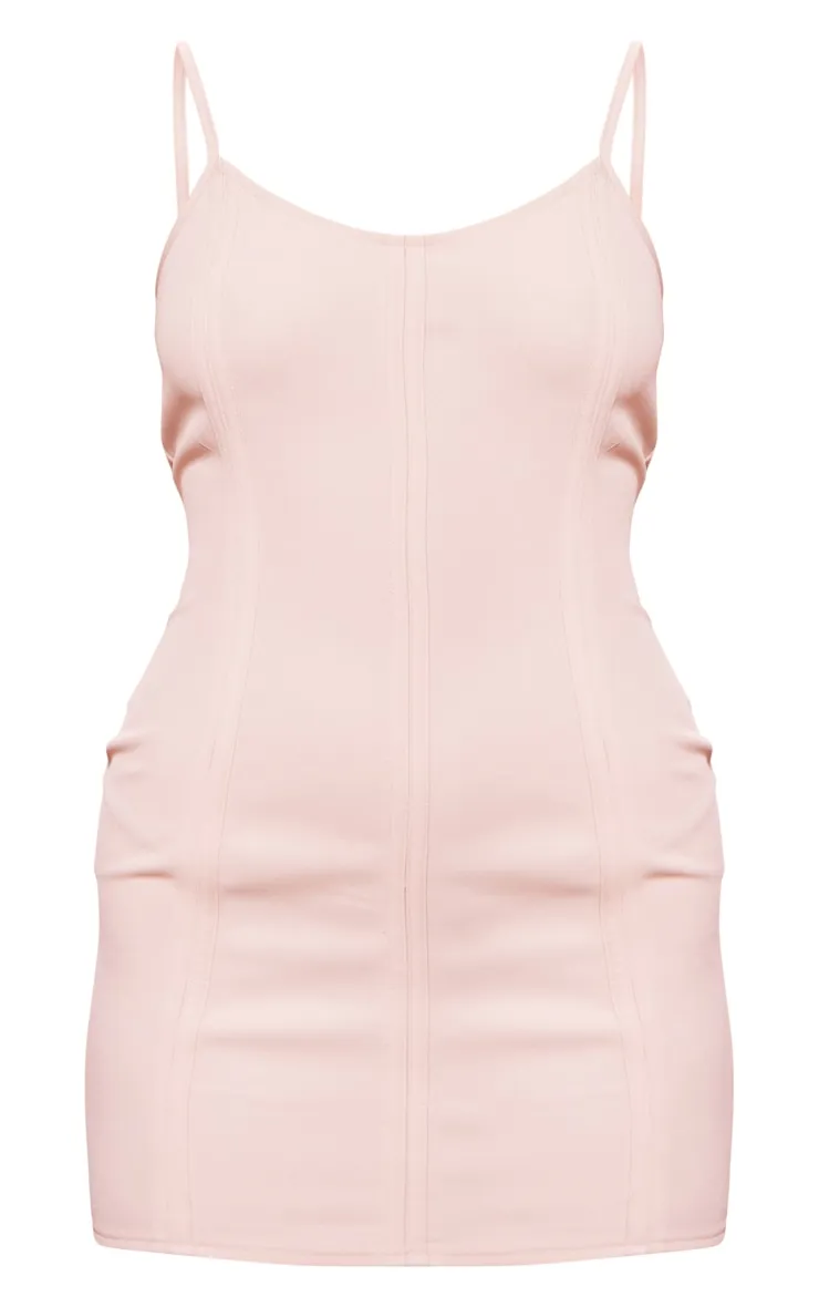 Nude Binding Detail Strappy Mini Dress sold by Pretty Little Thing product image thumbnail 5