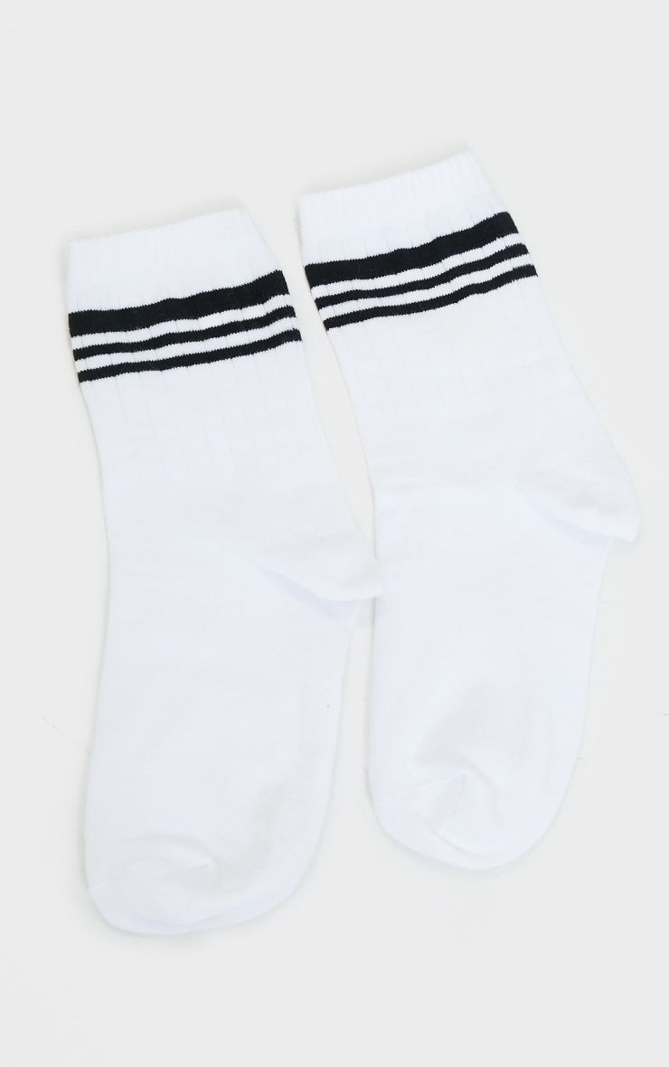 White Stripe Sports Socks sold by Pretty Little Thing product image thumbnail 3