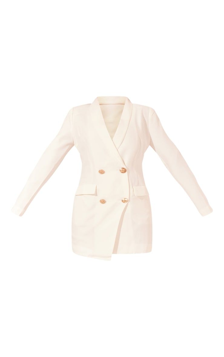 White Gold Button Blazer Dress sold by Pretty Little Thing product image thumbnail 5