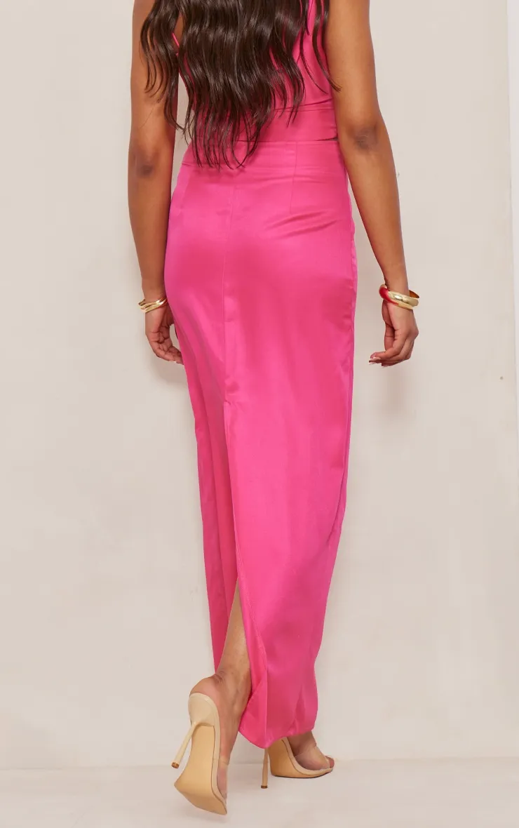 Tall Hot Pink Maxi Skirt sold by Pretty Little Thing product image thumbnail 3