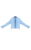 Light Blue Wash Lace Up Bow Detail Cropped Denim Jacket sold by Pretty Little Thing